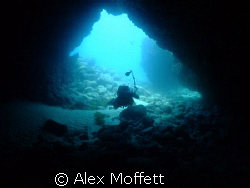 cave , divers , lanzarote , ocean , cavern ,  by Alex Moffett 